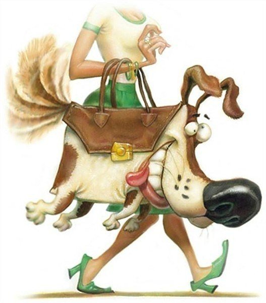 Шарж девушка