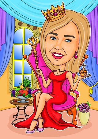 Шарж Королева