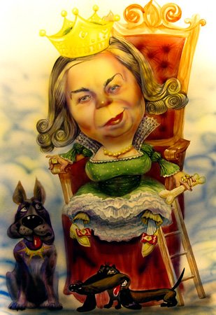 Шарж принцесса