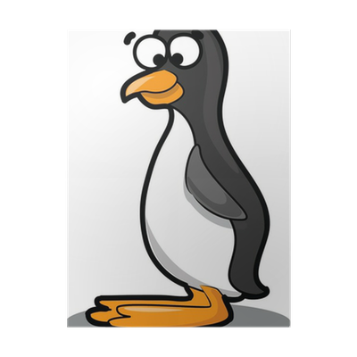 Пингвин с бабочкой