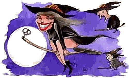 Три ведьмы на метле