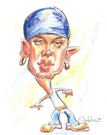 Рэпер карикатура