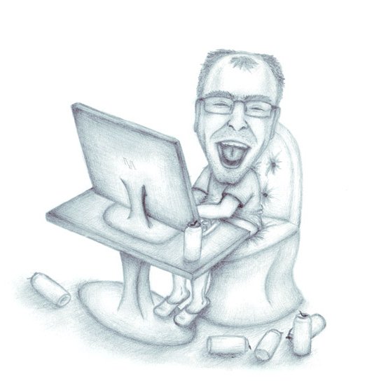 Шарж компьютерный