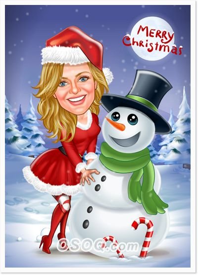 Новогодний шарж