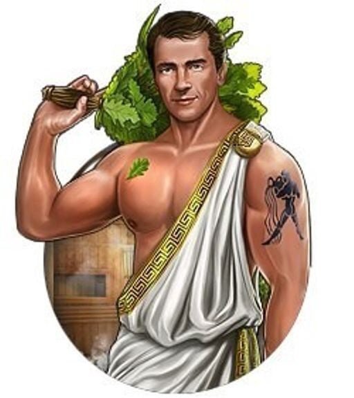 Мужик с веником