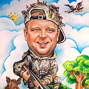 Дружеские шаржи на охотников