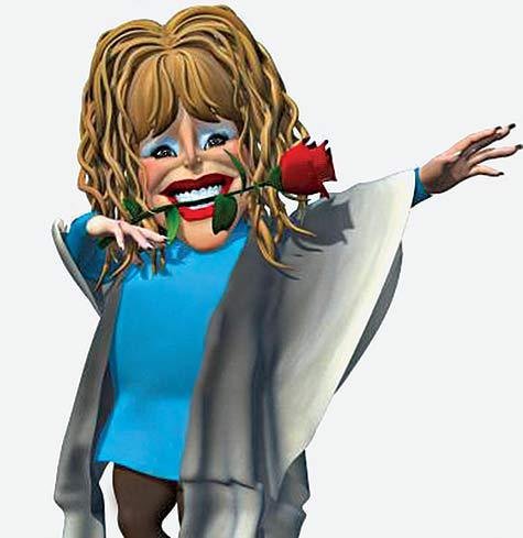 Пугачева шарж