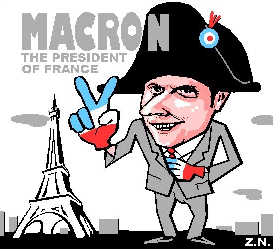 Эммануэль Макрон карикатура