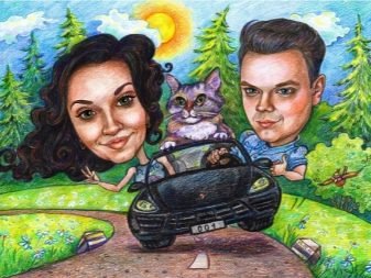 Дама карикатура