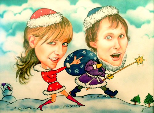 Шарж с новым годом