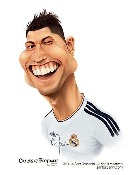 Шарж футболист