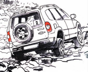 Раскраска Нива Шевроле 4х4