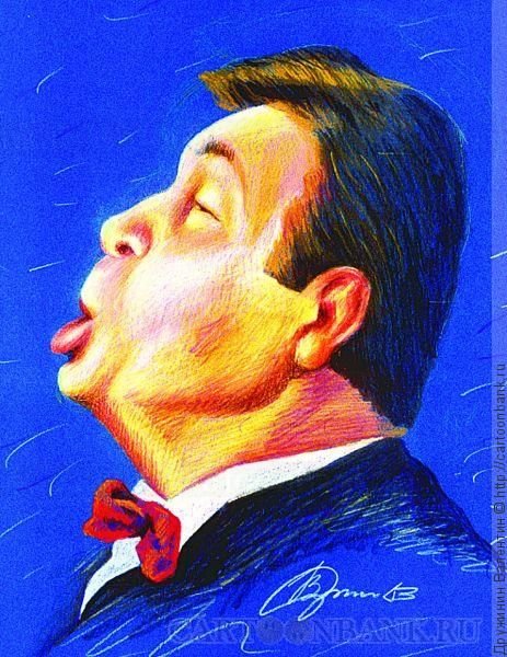 Лев Лещенко шарж