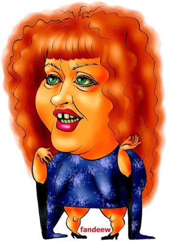 Шарж Алла Пугачева