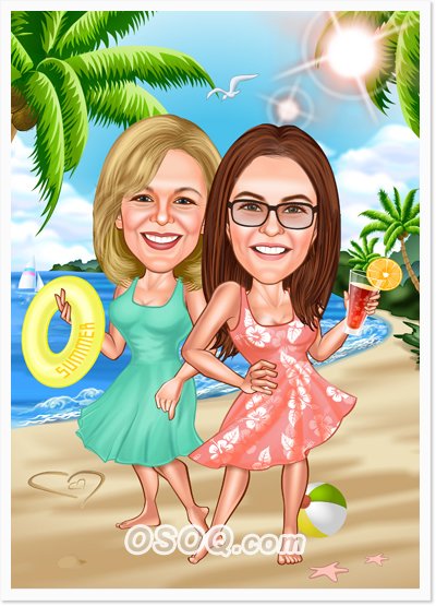 Сестры карикатура