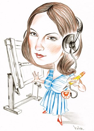 Шаржи на женщин разных профессий