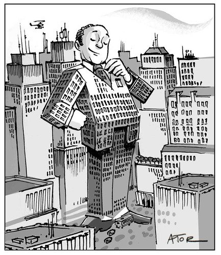 Карикатура архитектура