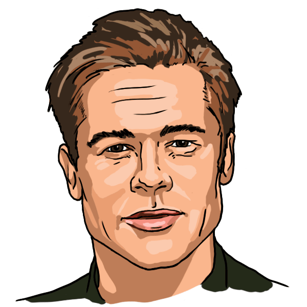 Шарж Брэда Питта