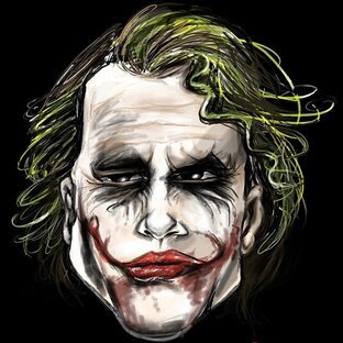 Джокер в стиле карикатуры