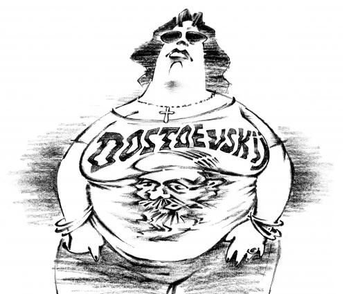 Достоевский шарж и карикатура