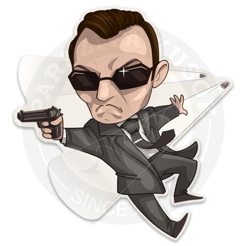 Шарж Джеймс Бонд 007