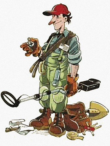 Металлоискатель карикатура