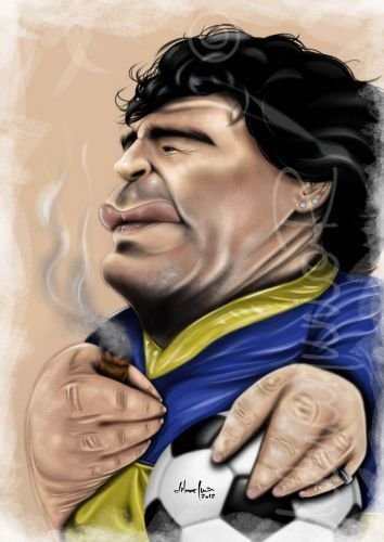 Диего Марадона портрет
