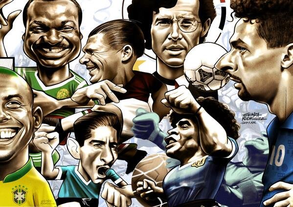 Карикатура футболист Роналдиньо