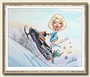 Снегоход карикатура