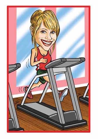 Шарж спортсмен