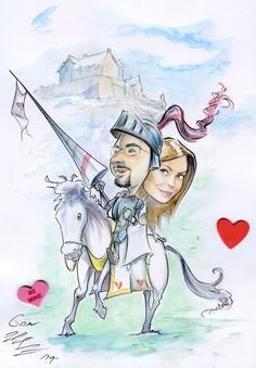 Рыцарь и принцесса карикатуры