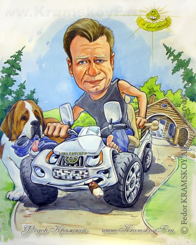 Квадроцикл карикатура