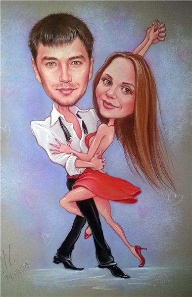 Танцор карикатура