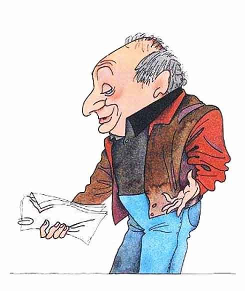 Михаил Жванецкий шарж