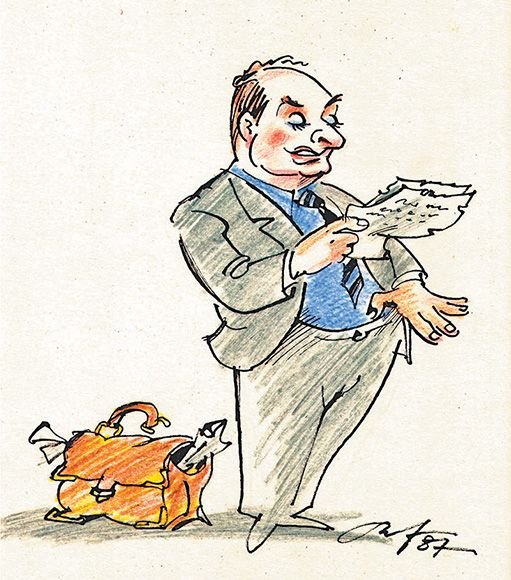 Михаил Жванецкий шарж