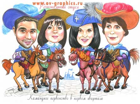 Rock группа Slade шаржи