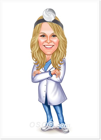 Шарж ЛОР врач