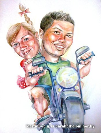 Мотоцикл карикатура