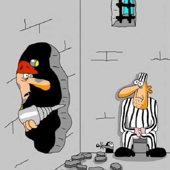 Тюрьма карикатура