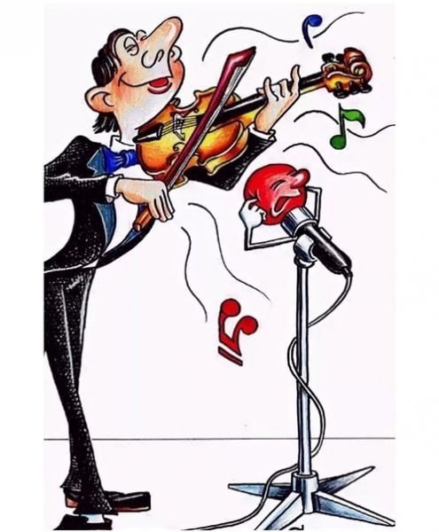 Карикатуры на музыкантов