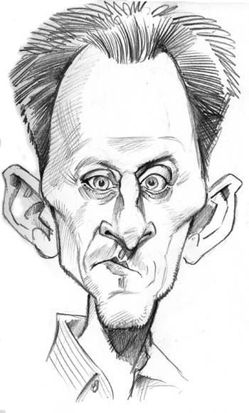 Шарж простым карандашом