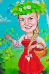 Шарж в русско народном стиле