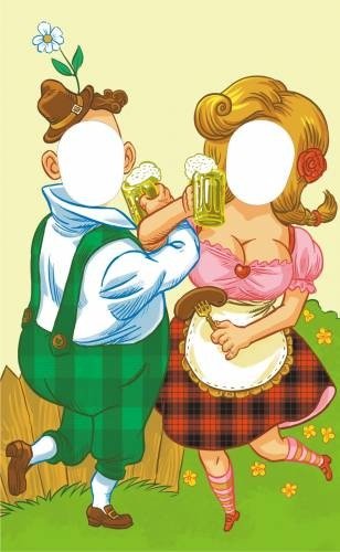 Плакат с вырезом для лица