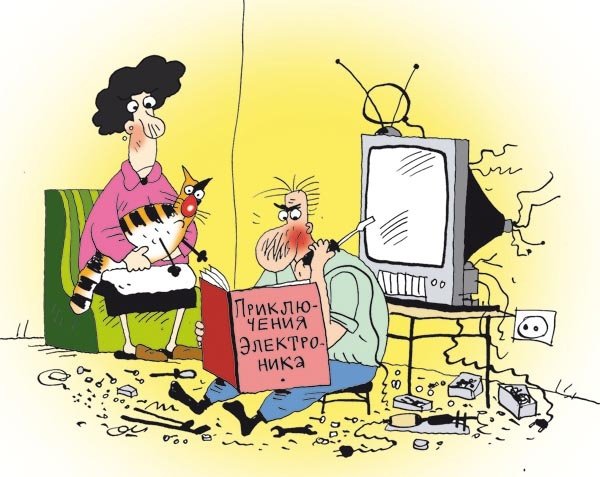 Телевизор карикатура