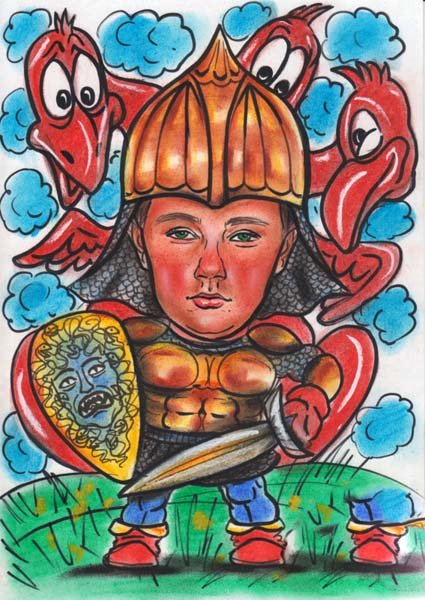 Шарж три богатыря