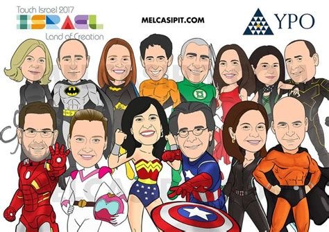 Шарж Супергерой