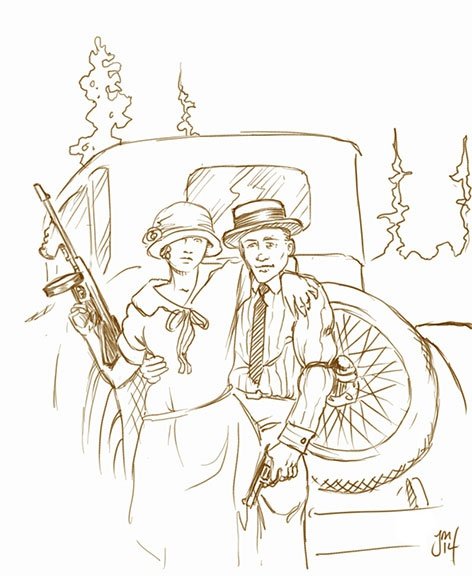 Бонни и Клайд гангстеры