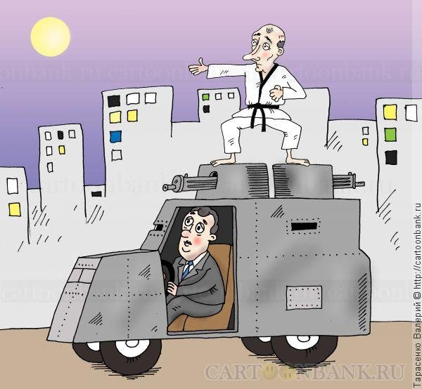 Путин на броневике