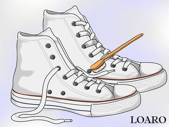 Рисунки на белых кедах