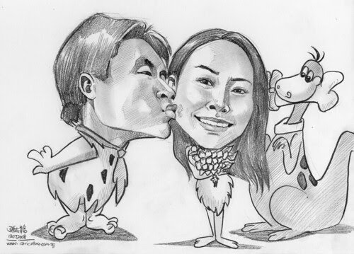 Шарж поцелуй